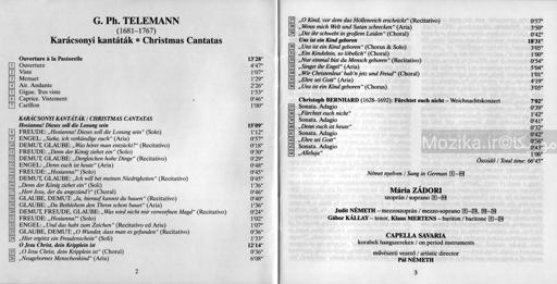 Telemann - Christmas Cantatas