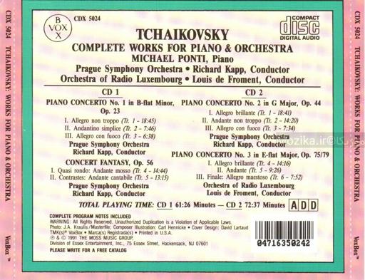 Tchaikovsky - Complete Works for Piano & Orchestra [CD#1]