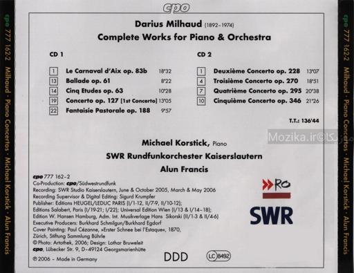 Milhaud - Complete Piano Concertos [CD#1]
