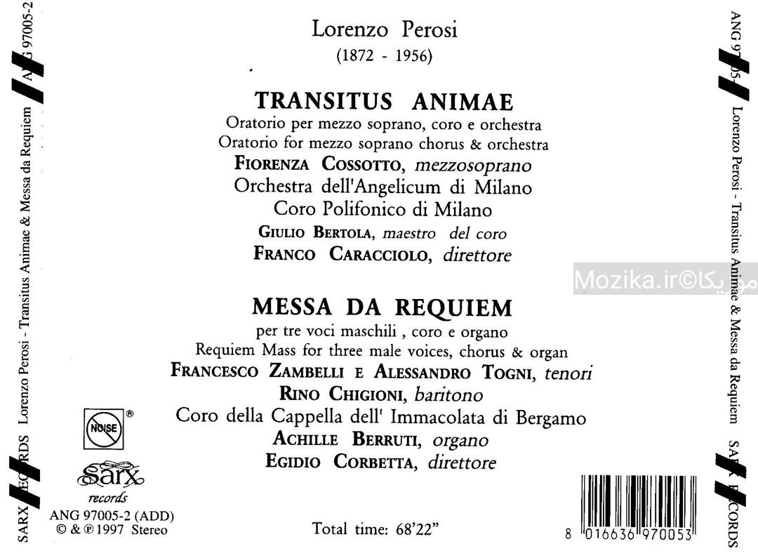 Perosi - Transitus Animae & Messa da Requiem