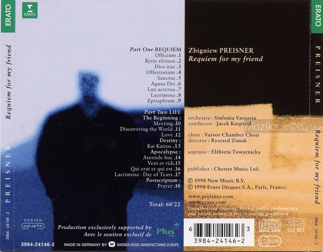 Preisner - Requiem For My Friend