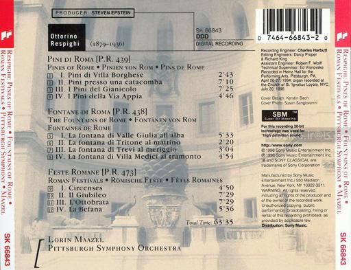 Respighi - Pini Di Roma - Feste Romane - Fonatane Di Roma - PSO-Maazel