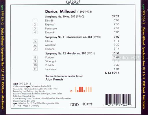 Milhaud - Symphonies [CD#5]