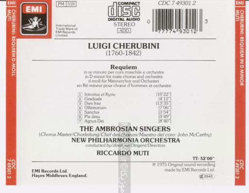 Cherubini - Requiem in D Minor (Muti)