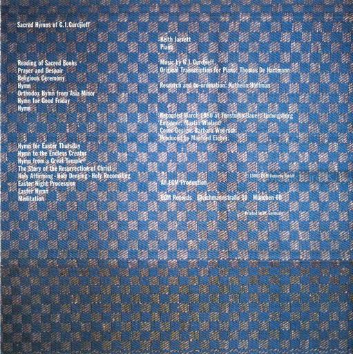G.I.Gurdjieff - Sacred Hymns - Keith Jarrett