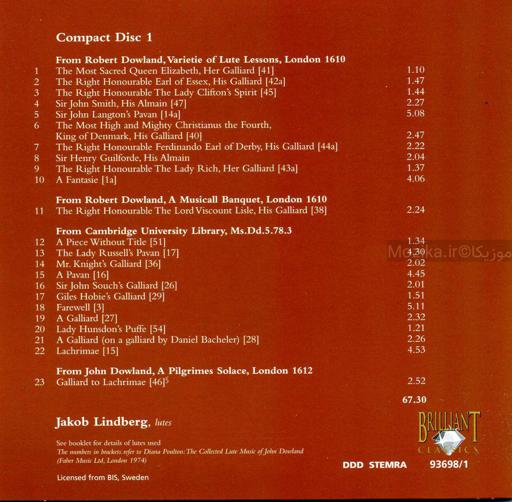 John Dowland - Complete Lute Music [CD#1]