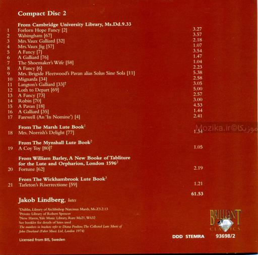 John Dowland - Complete Lute Music [CD#2]