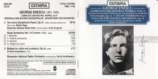 Enescu - Complete Orchestral Works, Vol.6