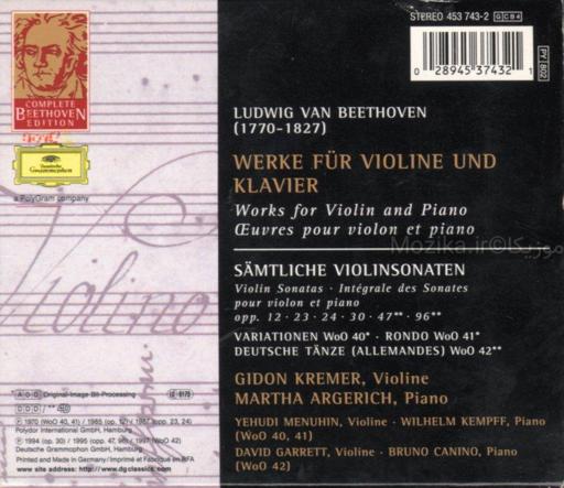 Complete Beethoven Edition v07CD03 - Violin Sonatas