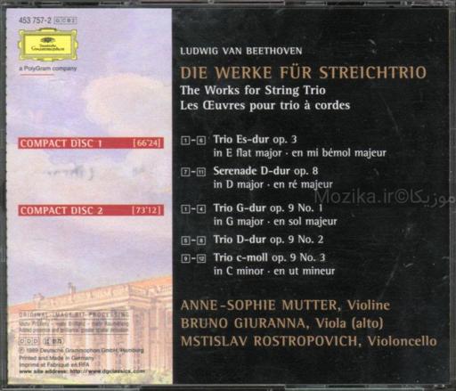 Complete Beethoven Edition v10CD01 - String Trios