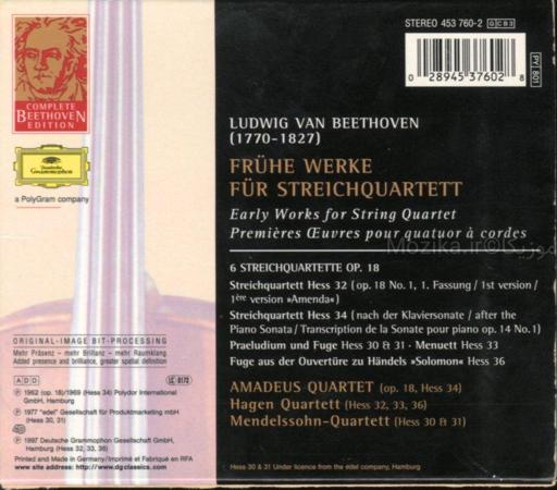 Complete Beethoven Edition v11CD03 - The Early Quartets