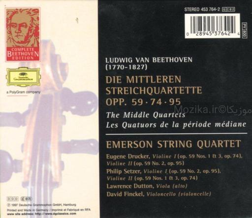 Complete Beethoven Edition v12CD01 - The Middle Quartets