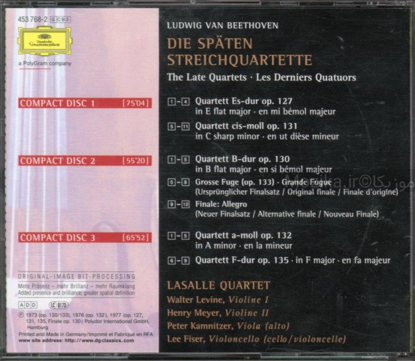 Complete Beethoven Edition v13CD02 - The Late Quartets