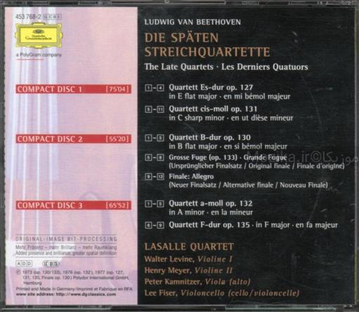 Complete Beethoven Edition v13CD02 - The Late Quartets