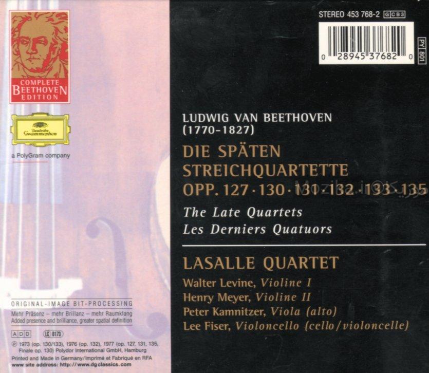 Complete Beethoven Edition v13CD02 - The Late Quartets