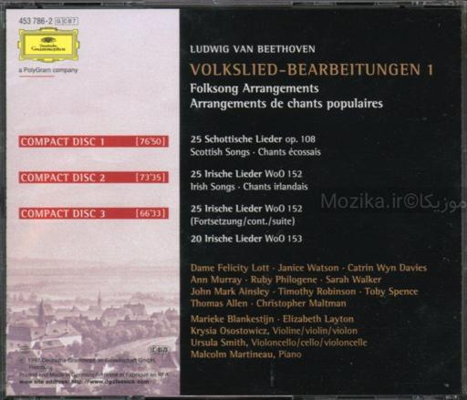 Complete Beethoven Edition v17CD01 - Folksong Arrangements