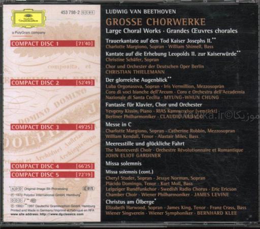 Complete Beethoven Edition v19CD03 - Large Choral Works