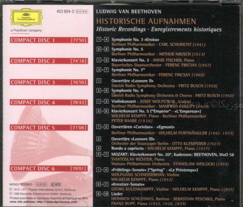Complete Beethoven Edition v20CD05 - Historical Recordings
