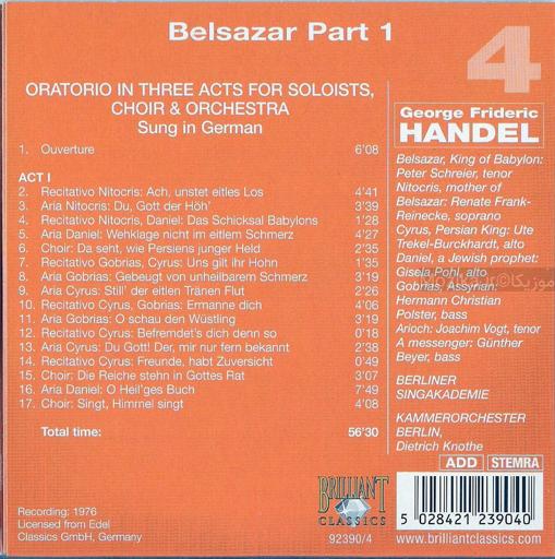 Handel - Belsazar Passion [CD#1]