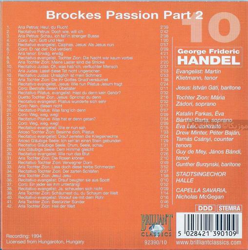 Handel - Bockes Passion [CD#2]
