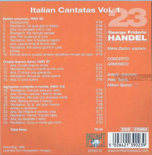 Handel - Italian Cantatas [CD#1]