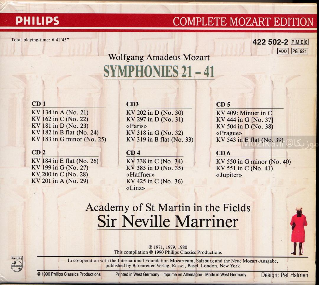 Complete Mozart Edition - v02CD05 Symphonies (Marriner)