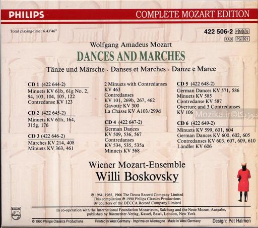 Complete Mozart Edition - v06CD03 Dances and Marches (Boskovsky)