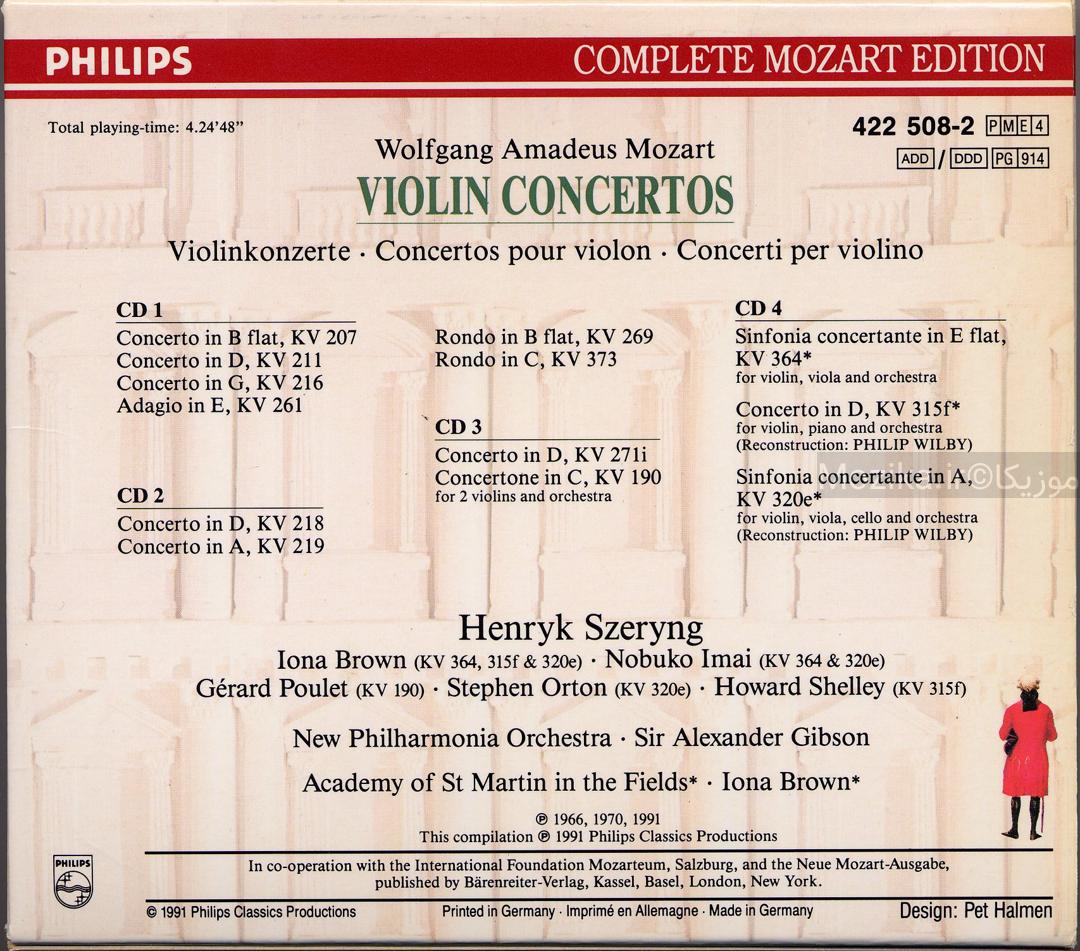 Complete Mozart Edition - v08CD01 Violin Concertos (Szeryng, Gibson a.o.)