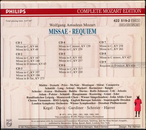 Complete Mozart Edition - v19CD08 Missae and Requiem (Davis, Gardiner a.o.)