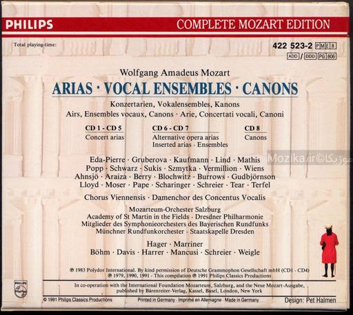 Complete Mozart Edition - v23CD03 Arias, vocal ensembles and canons