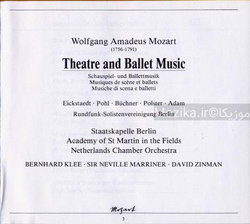 Complete Mozart Edition - v25CD02 Theatre and ballet music
