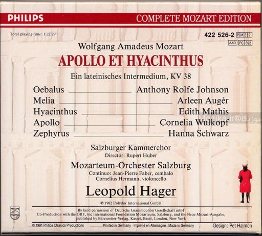 Complete Mozart Edition - v26CD02 Apollo et Hyacinthus