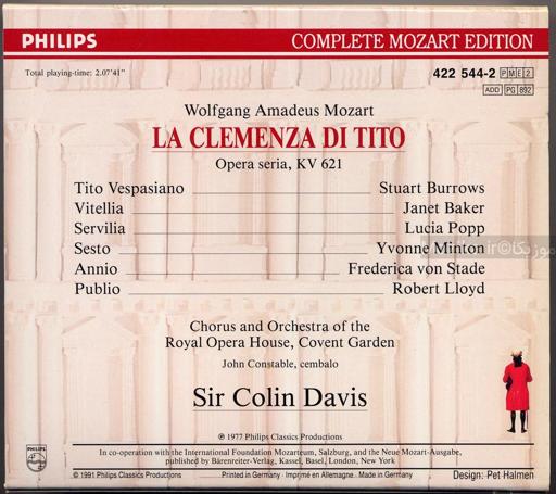 Complete Mozart Edition - v44CD01 La Clemenza di Tito