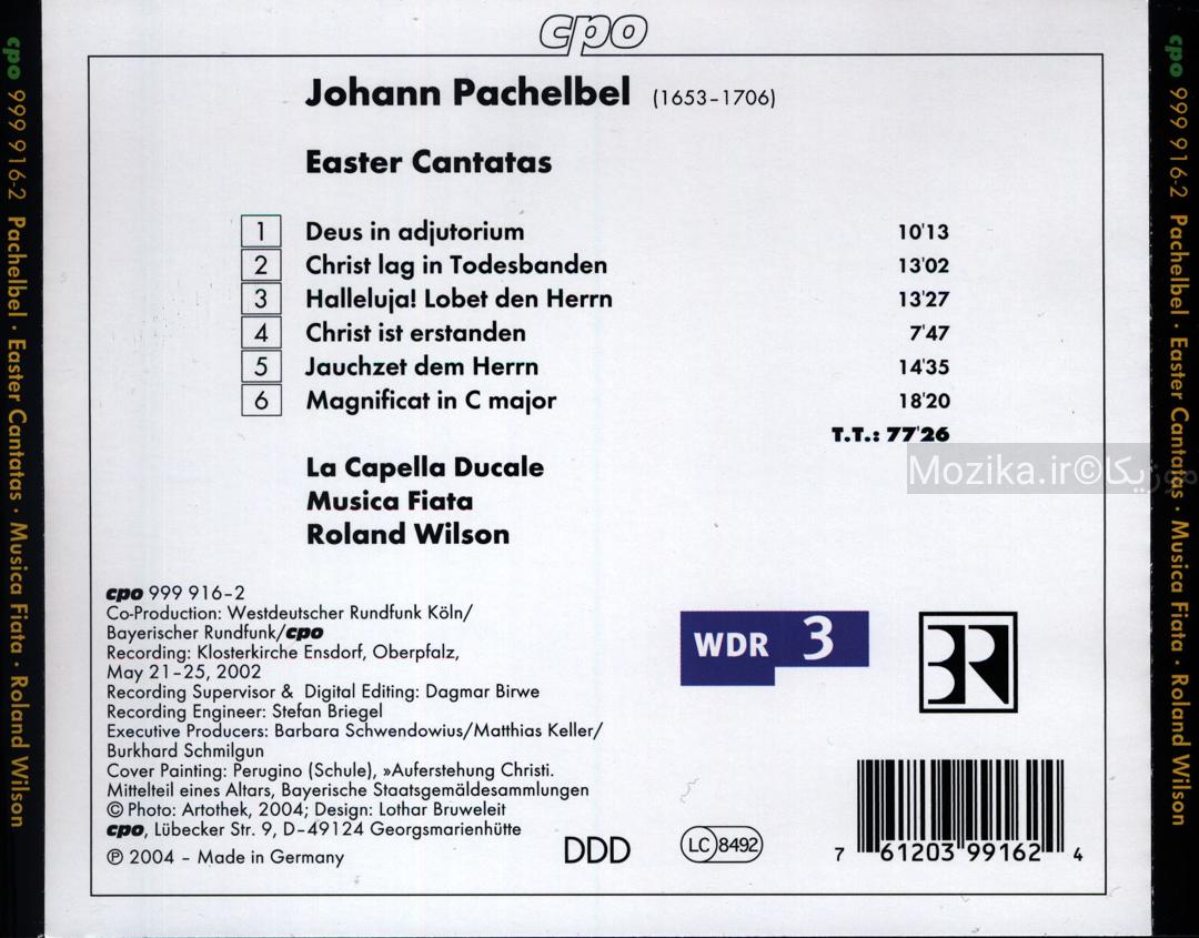 Pachelbel - Easter Cantatas (La Capella Ducale, Musica Fiata, R.Wilson)
