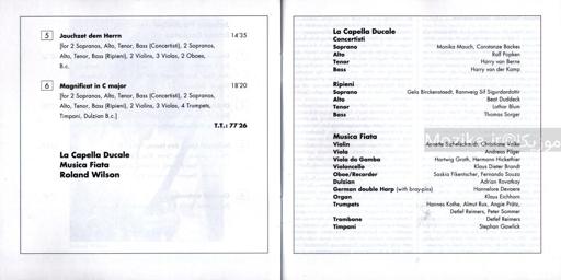 Pachelbel - Easter Cantatas (La Capella Ducale, Musica Fiata, R.Wilson)