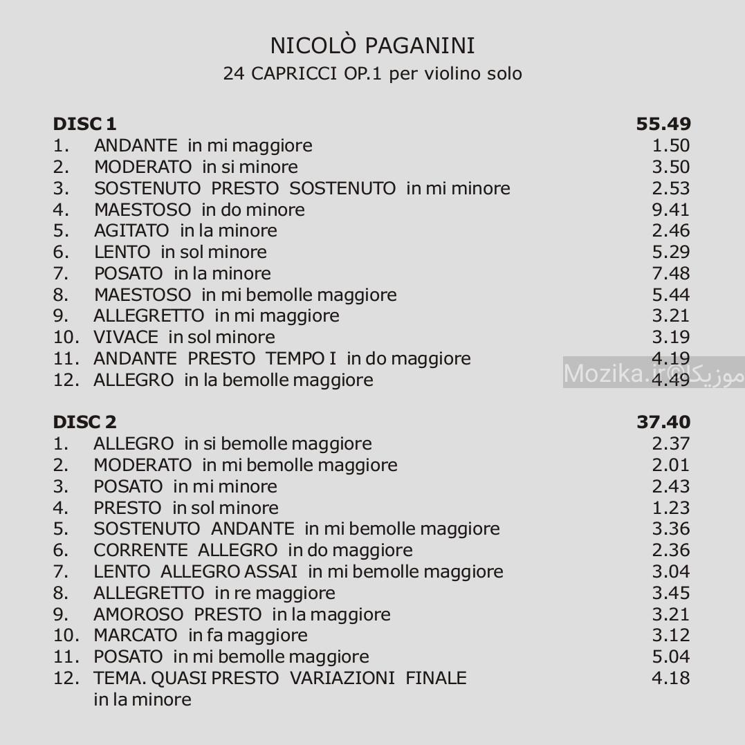 Paganini - 24 Capricci Op.1 (Accardo)