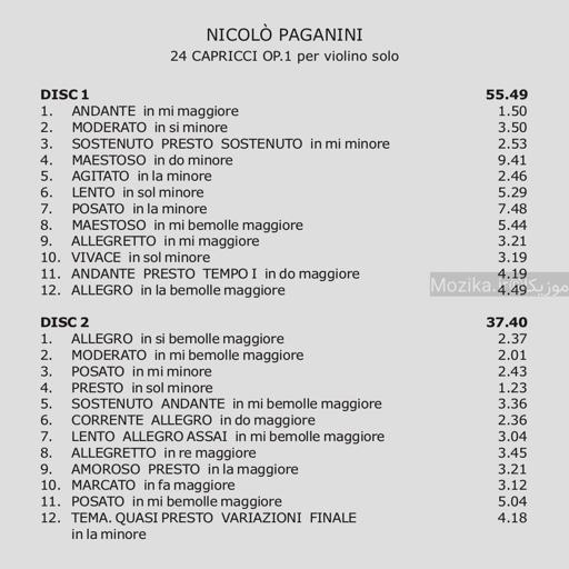 Paganini - 24 Capricci Op.1 (Accardo)